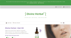Desktop Screenshot of divineherbal.co.uk