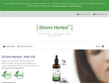 Tablet Screenshot of divineherbal.co.uk